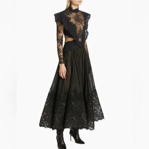 Zimmermann Sensory Lace Yoke Gown 2023 RTW, size 0